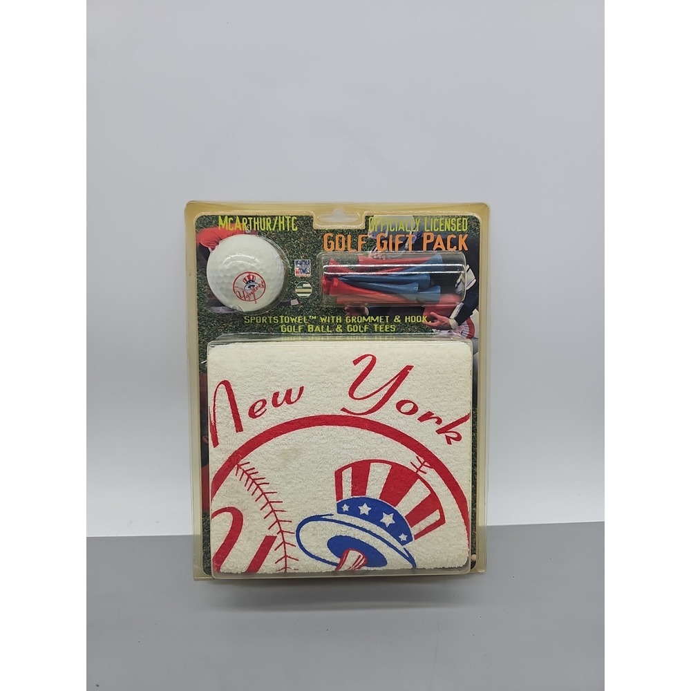 Vintage York Yankees Golf Gift Set -  Golf Ball Tees &Towel, New in Pack‎ NOS